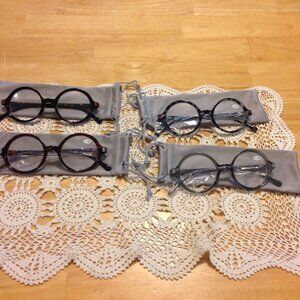 Reading Glasses, four new pair round style